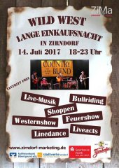 Wild West - Lange Einkaufsnacht in Zirndorf am 14. Juli 2017